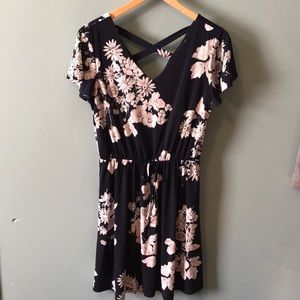 Cute Navy Floral Dress!
